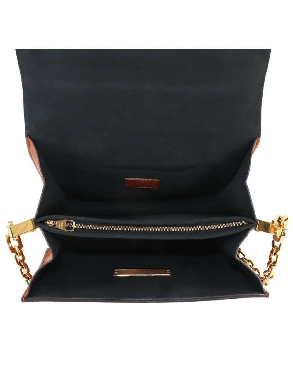 Louis Vuitton Monogram Reverse Dauphine MM Shoulder Bag Brown